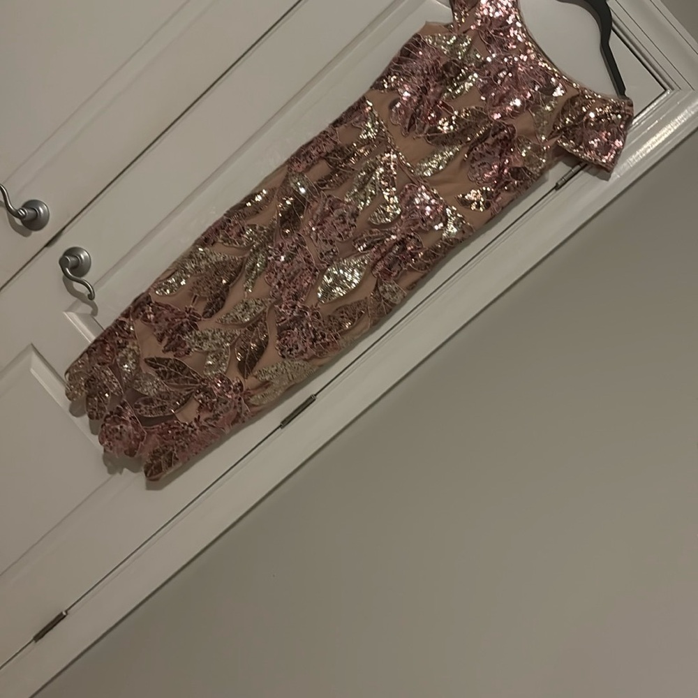 Marchesa Notte Embellished Tulle Midi Dress